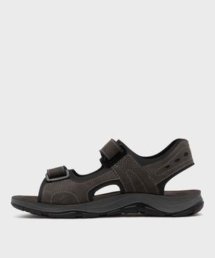 Sandales homme sport unies à scratch vue9 - G'FLEX - GEMO
