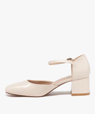 Sandales femme compensées à brides strass vue3 - GEMO(URBAIN) - GEMO