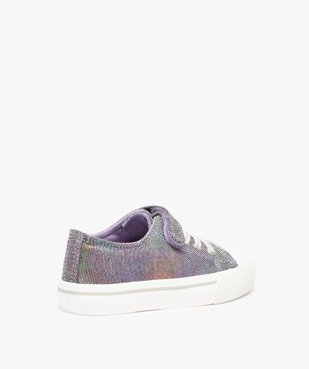 Baskets fille en toile irisée et bout renforcé  vue4 - GEMO 4G FILLE - GEMO