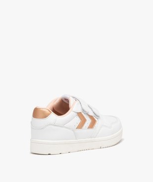 Baskets fille à double scratch avec détails métallisés - Hummel vue4 - HUMMEL - GEMO