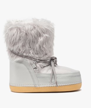 Bottes de neige fille dessus fourrure imitation vue1 - GEMO (EQUIPT) - GEMO