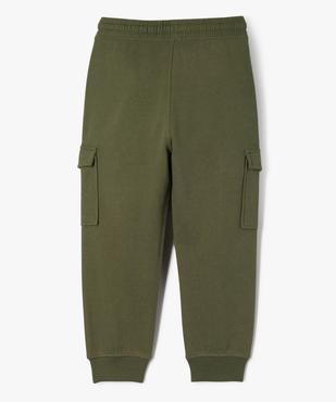 Pantalon de jogging molletonné avec poches à rabat garçon vue4 - GEMO (ENFANT) - GEMO