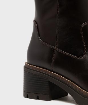 Bottes à talon et semelle crantée femme - 5 Miles vue6 - 5 MILES - GEMO