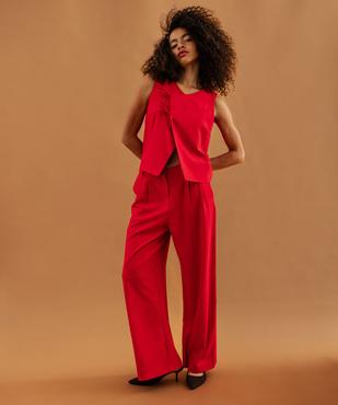 Pantalon fluide Wide leg femme vue5 - GEMO(FEMME PAP) - GEMO