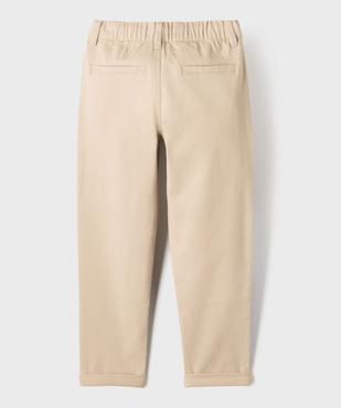 Pantalon chino Regular taille élastique garçon vue5 - GEMO 4G GARCON - GEMO