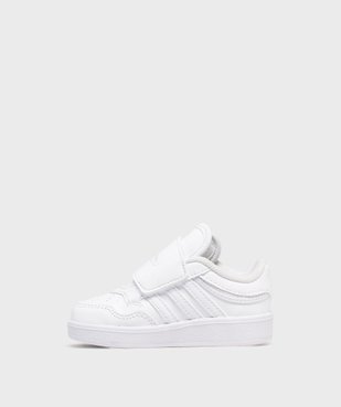 Baskets basses à scratch Hoops bébé garçon - Adidas vue3 - ADIDAS - GEMO