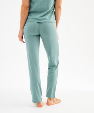 Pantalon de pyjama fluide femme vue4 - GEMO 4G FEMME - GEMO
