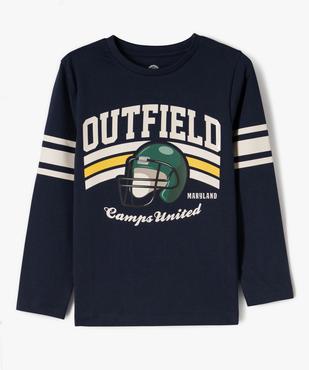 Tee-shirt manches longues imprimé garçon - Camps United vue1 - CAMPS GEMO FOR GOOD - GEMO