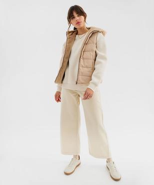 Doudoune sans manches réversible à capuche femme vue6 - GEMO 4G FEMME - GEMO