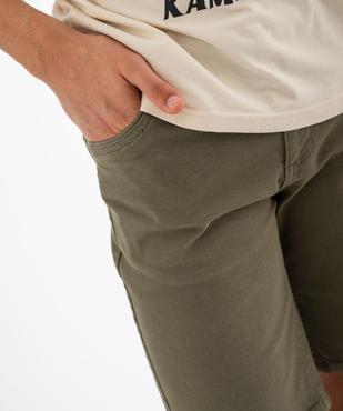 Bermuda 5 poches en coton stretch coloris unique homme vue2 - GEMO (HOMME) - GEMO
