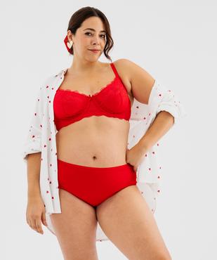 Shorty en microfibre et dentelle femme grande taille (lot de 2) vue7 - GEMO(HOMWR FEM) - GEMO
