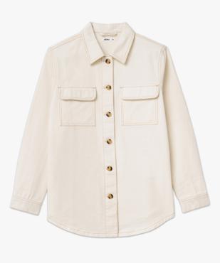 Chemise manches longues en denim femme vue4 - GEMO(FEMME PAP) - GEMO