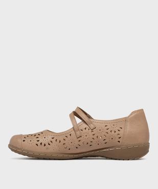 Ballerines confort ajourées à brides femme vue3 - G'FLEX - GEMO