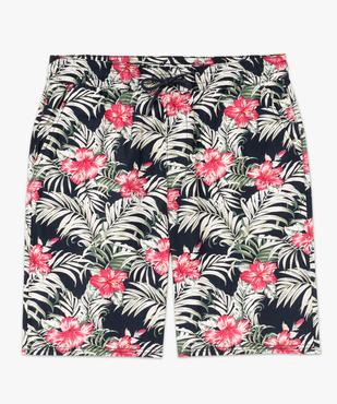 Bermuda en toile à motif fleuri homme vue4 - GEMO (HOMME) - GEMO