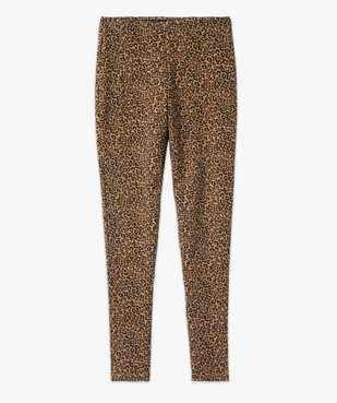 Legging imprimé épais motif léopard femme vue4 - GEMO(FEMME PAP) - GEMO