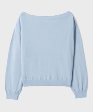 Pull fin encolure bateau fille vue3 - GEMO (JUNIOR) - GEMO