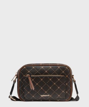 Sac à main rectangle avec bandoulière en toile femme - Torrente vue1 - TORRENTE - GEMO