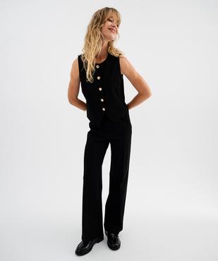 Gilet de costume sans manches en maille milano femme vue4 - GEMO(FEMME PAP) - GEMO