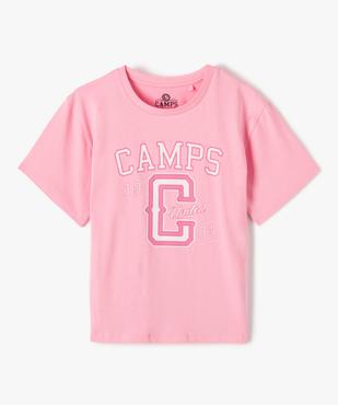 Tee-shirt fille coupe large avec inscription - Camps United vue1 - CAMPS UNITED - GEMO
