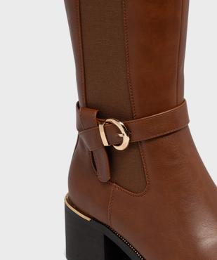 Bottes avec bande élastique sur le côté femme - Valentina Baldano vue6 - VALENTINA BALDANO GEMO FORGOOD - GEMO