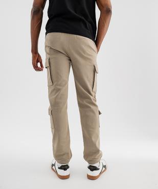 Pantalon jogger coupe cargo avec taille ajustable homme vue5 - GEMO (HOMME) - GEMO