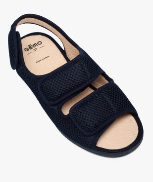 Sandales confort femme à brides unies en textile vue5 - GEMO (CONFORT) - GEMO