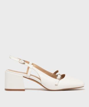 Escarpins talon ouvert et bout carré femme - Follow Me vue1 - FOLLOW ME - GEMO