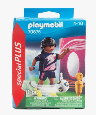Jeu figurine joueuse de foot - Playmobil vue1 - AUTRES MARQUES - GEMO