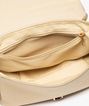 Sac bandoulière femme à rabat tressé bicolore vue3 - GEMO (ACCESS) - GEMO