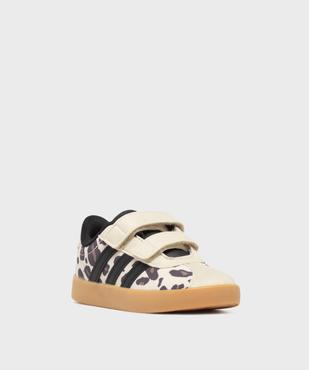 Baskets VL Court 3.0 à motif léopard fille - Adidas vue2 - ADIDAS - GEMO