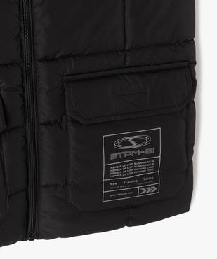 Blouson matelassé sans manches avec capuche garçon vue4 - GEMO 4G GARCON - GEMO