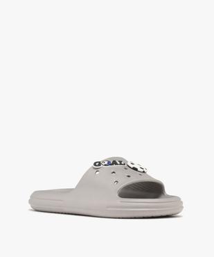 Mules de plage moulées avec bride perforée motifs foot garçon vue2 - GEMO (PLAGE) - GEMO