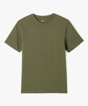 Tee-shirt à manches courtes uni garçon vue1 - GEMO (JUNIOR) - GEMO