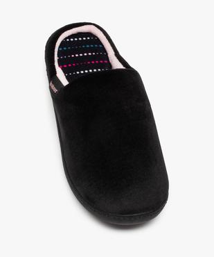Chaussons femme mules unies en velours - Isotoner vue5 - ISOTONER - GEMO