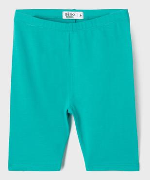 Legging court uni taille élastique fille vue1 - GEMO (ENFANT) - GEMO