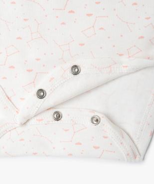 Bodies bébé fille à manches longues fermeture croisée (lot de 5) - No gaspi vue4 - NOGASPI - GEMO