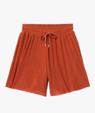 Short ample en maille plissée fluide femme vue4 - GEMO(FEMME PAP) - GEMO