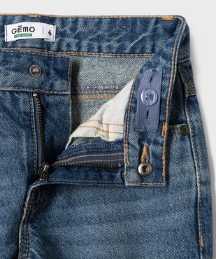 Jean regular en coton délavé garçon vue3 - GEMO 4G GARCON - GEMO