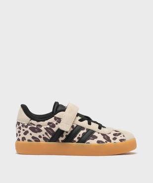 Baskets VL Court 3.0 à motif léopard fille - Adidas vue1 - ADIDAS - GEMO