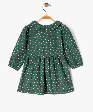 Robe en velours fines côtes bébé fille vue3 - GEMO(BEBE DEBT) - GEMO