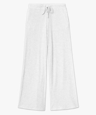 Bas de pyjama large en maille côtelée extra douce femme vue4 - GEMO 4G FEMME - GEMO