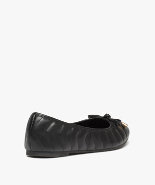 Ballerines femme matelassées avec noeud décoratif vue4 - GEMO(URBAIN) - GEMO