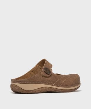 Mules confort esprit babies fermeture scratch femme vue4 - G'FLEX - GEMO