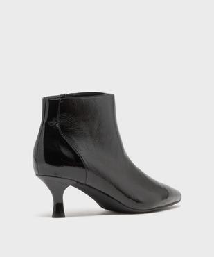 Bottines vernies à bout pointu et talon fin femme - Follow Me vue4 - FOLLOW ME - GEMO