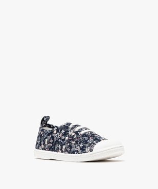 Chaussures en toile à lacets élastiques et bout en gomme fille vue3 - LOVELY WINGS - GEMO
