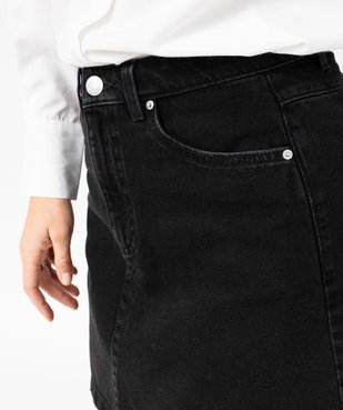 Jupe en jean courte coupe trapèze femme vue7 - GEMO 4G FEMME - GEMO