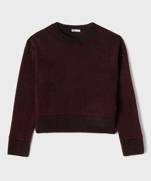 Pull court col rond ado fille vue1 - GEMO (JUNIOR) - GEMO