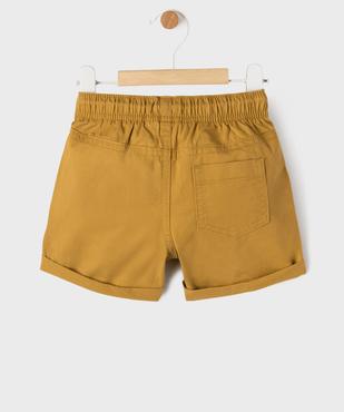 Bermuda en coton avec taille ajustable bébé garçon vue3 - GEMO(BEBE DEBT) - GEMO