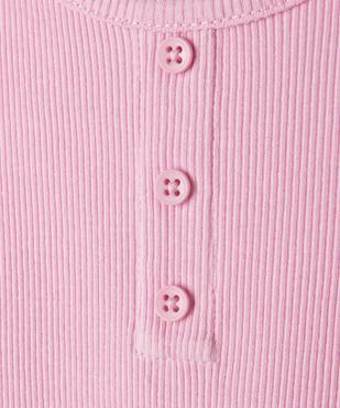 Débardeur bébé fille en maille côtelée  vue2 - GEMO 4G BEBE - GEMO