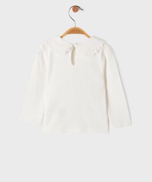 Tee-shirt col claudine uni bébé vue3 - GEMO 4G BEBE - GEMO